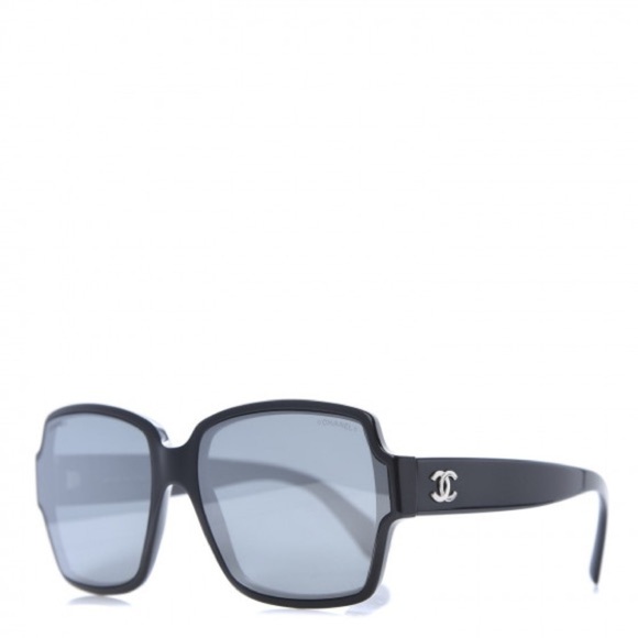 CHANEL Acetate Square CC Sunglasses 5385-A in Black​ - Picture 12 of 13